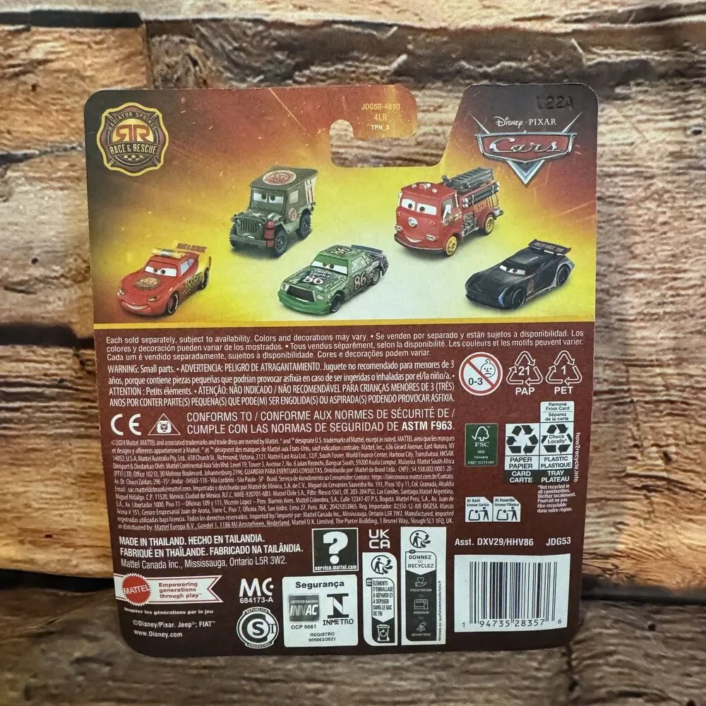Disney Pixar Cars Luigi & Guido Race & Rescue Diecast 2-Pack Mattel DXV29 HHV86